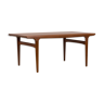 Table à manger en teck de Johannes Andersen pour Uldum, Danemark années 1960