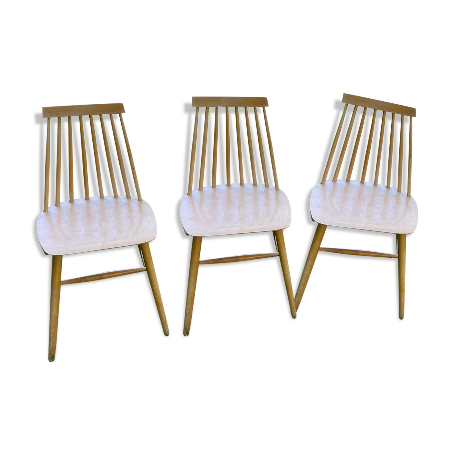 Trio of vintage Scandinavian chairs