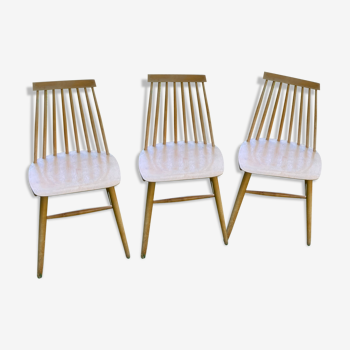 Trio of vintage Scandinavian chairs