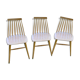 Trio of vintage Scandinavian chairs