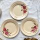 6 Petites assiettes vintage dépareillées fleuries - BADONVILLIER STEULER