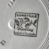 5 assiettes plates anciennes Luneville Herblay