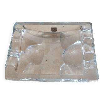 Vintage restangular crystal ashtray Vannes Le Chatel