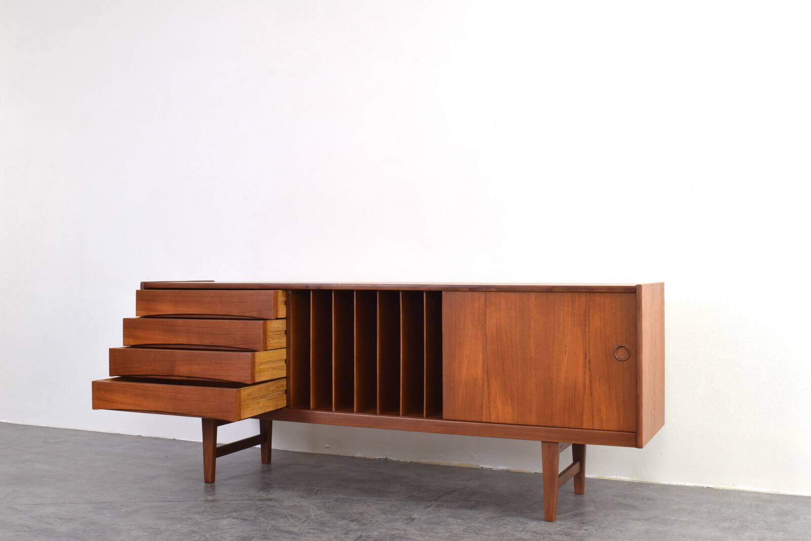 Hi-Fi sideboard in teak mid-century Ulvö by Erik Wørts for Ikea, 1960s.