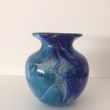 Vase Biot J M Operto verre multicouches vintage