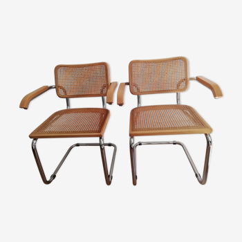 Paire de fauteuils Cesca B64 de Marcel Breuer, 1970