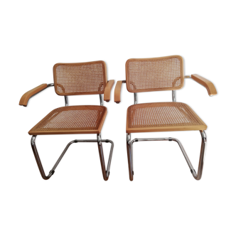 Pair of Cesca B64 armchairs by Marcel Breuer, 1970