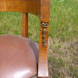 Rosewood and bronze office chair