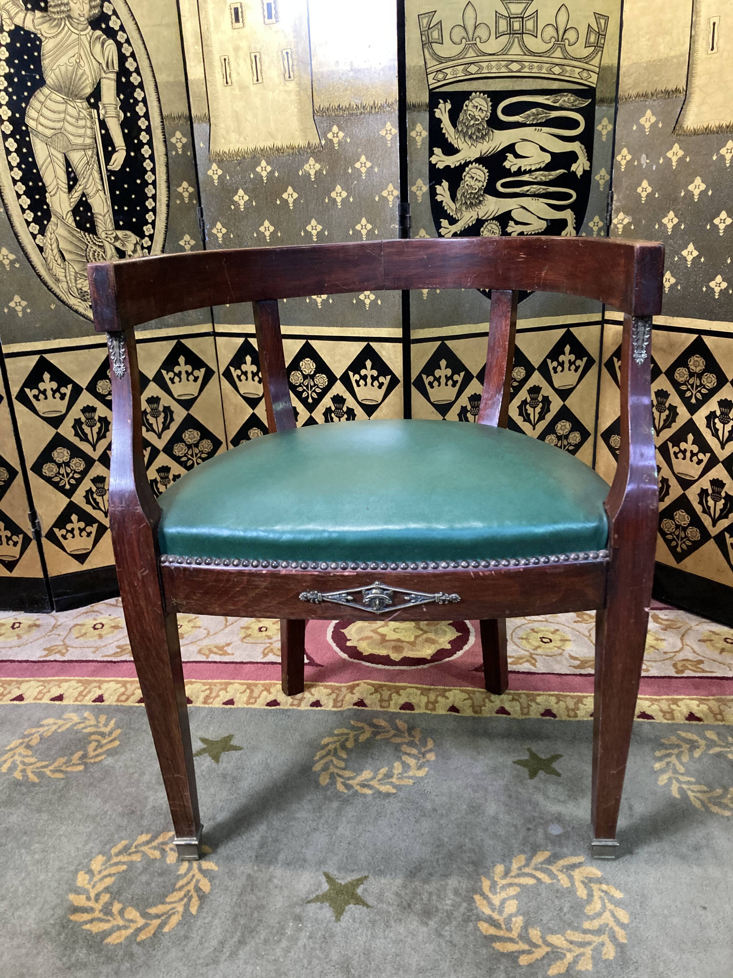 Office armchair empire style / louis XVI