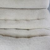 Chair "Space Age" in unbleached wool, France, circa 1970