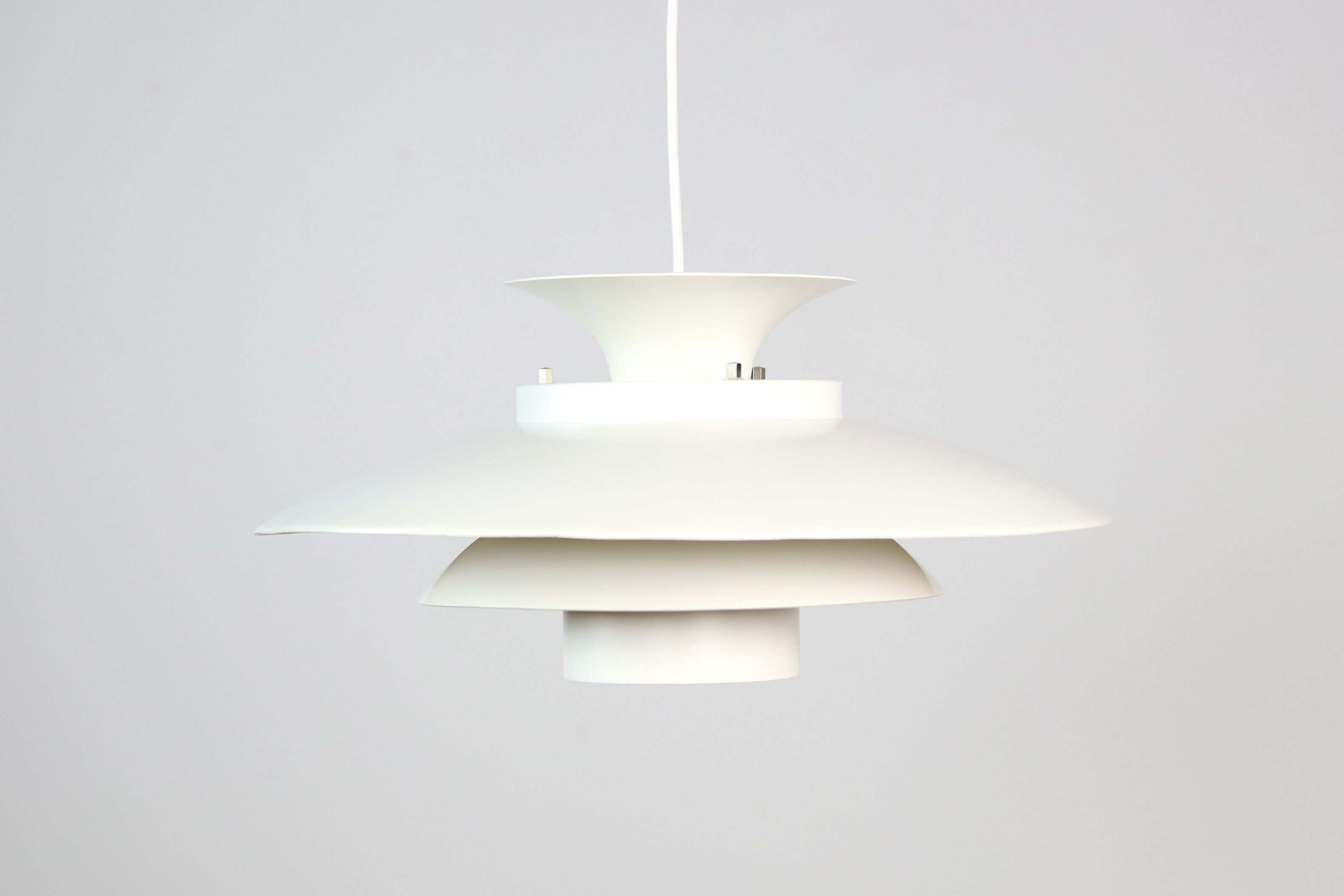 White Danish design hanging lamp