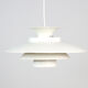 White Danish design hanging lamp