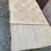Table à manger Louis XV décapée en chêne massif 1970 215cm