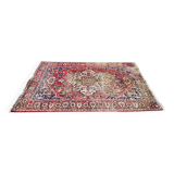 Tapis persan en laine peignée velours bordeaux 300x200