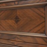 Antique French corner bookcase. After professional renovation.