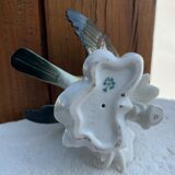 Bird numbered and signed Karl Ens, in Saxon porcelain, nineteenth century