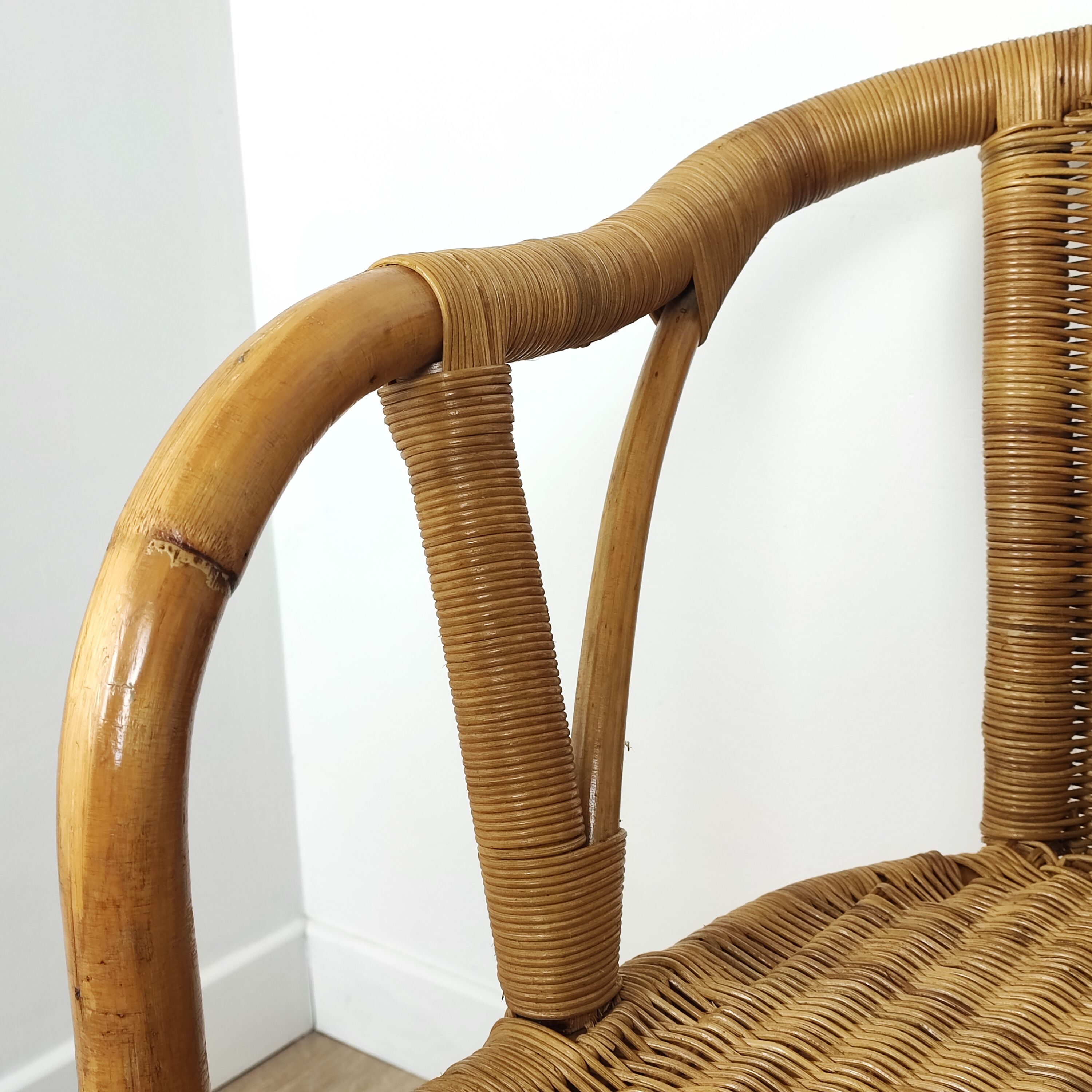 Rattan armchair