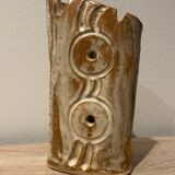 Vase-lanterne vintage années 50 en grès