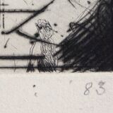 Yujiro OTSUKI (1948-), original signed print, 1983