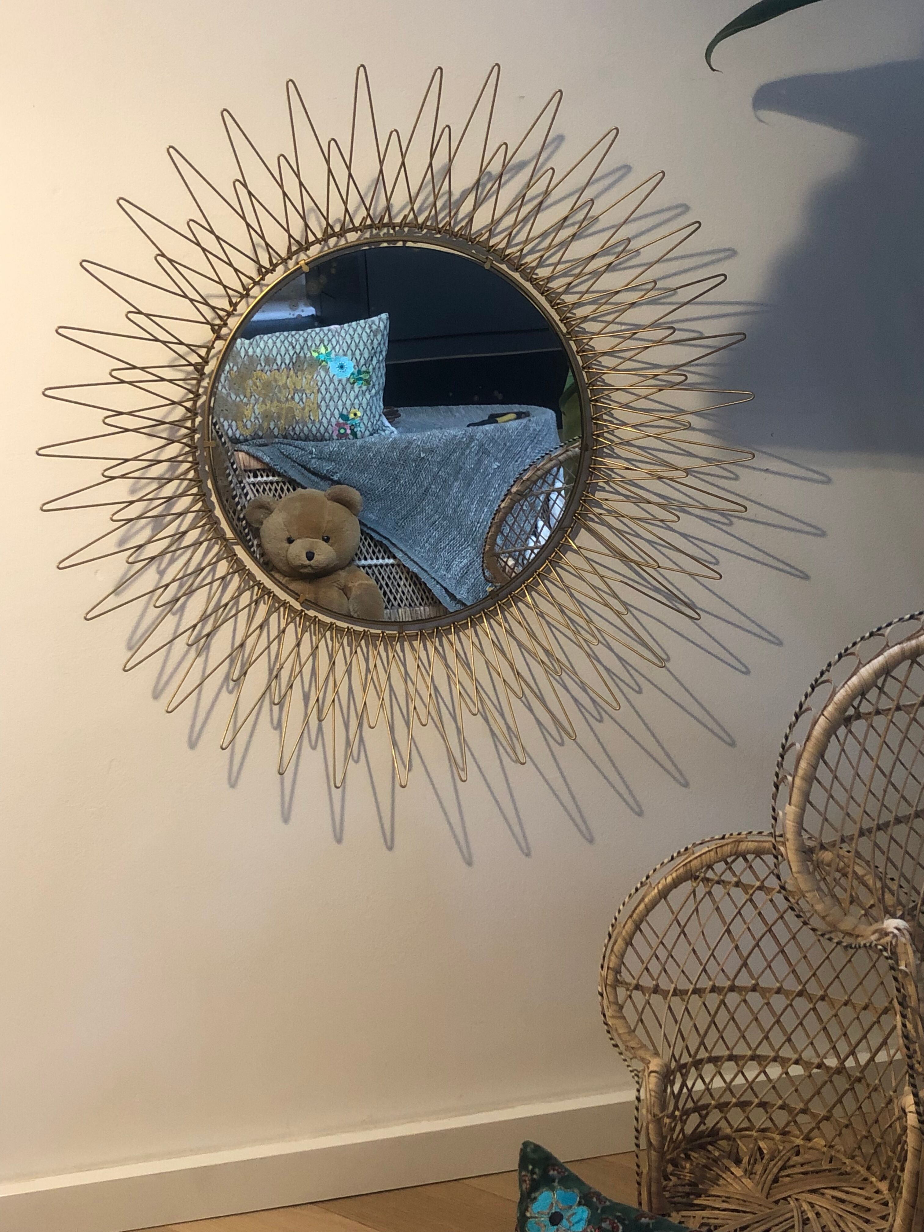 Vintage sun mirror