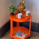 Desserte roulante vintage / design / plastique orange ,