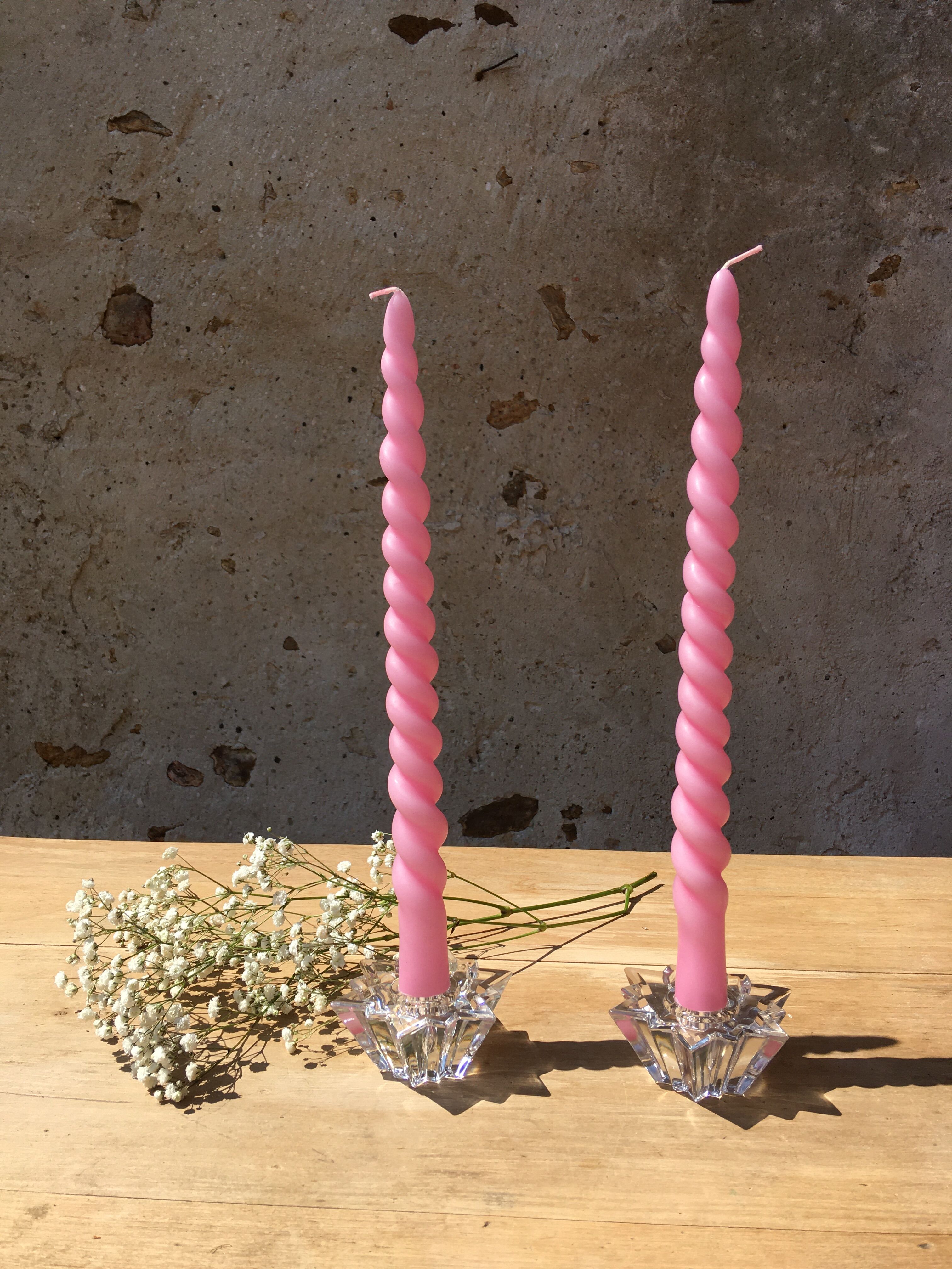 Pair of star candlesticks