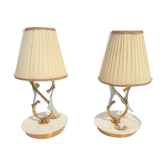 Paire de lampes de chevet Angelo Lelii pour Arredoluce années 1940.