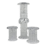Bougeoirs en verre par Göran Wärff pour Kosta Boda, Suède, années 1970