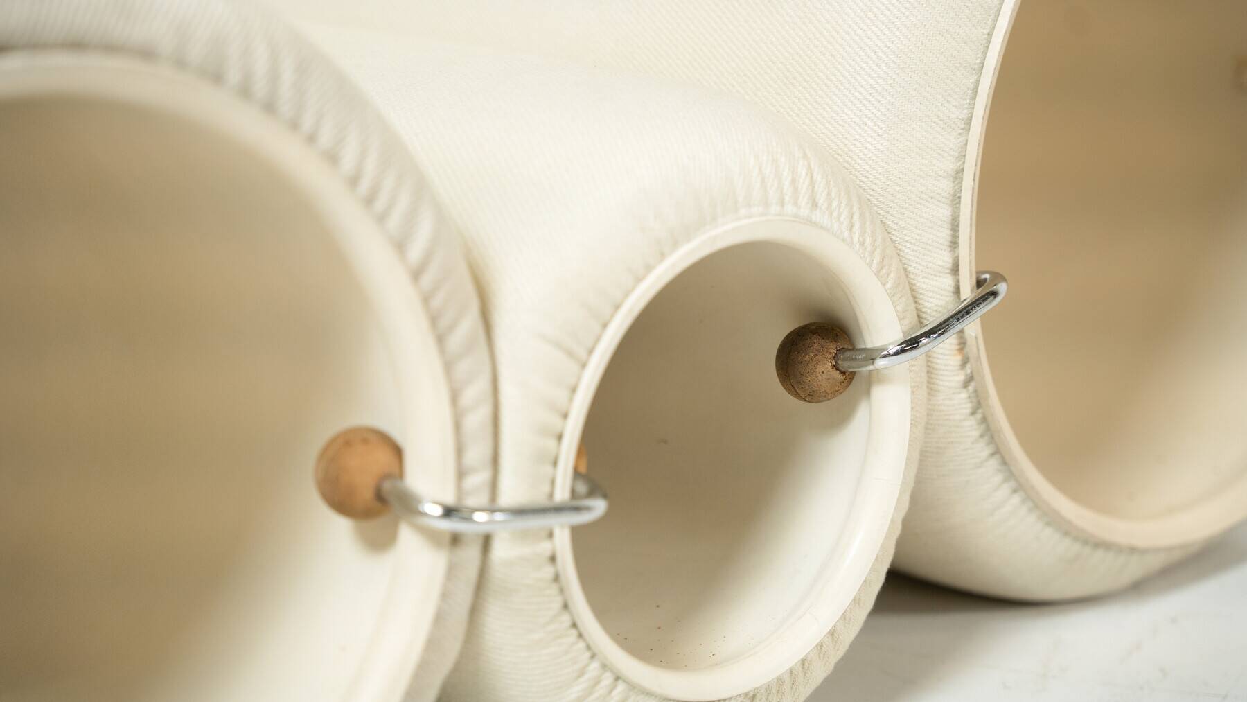 Pair of Tube Armchairs by Joe Colombo for Flexform, first edition.