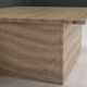 Square travertine coffee table, Italy 1970