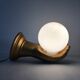 Vintage hand lamp in ceramic and opaline 70s