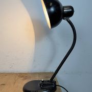 Lampe de table industrielle Bauhaus noire, années 1930