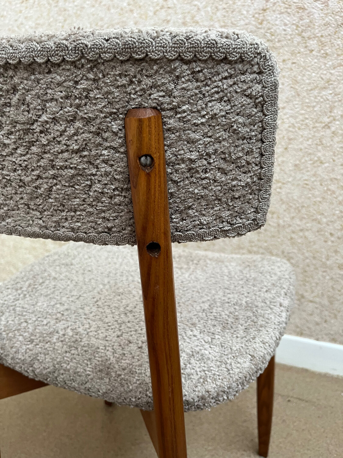 Pair of Scandinavian loop chairs