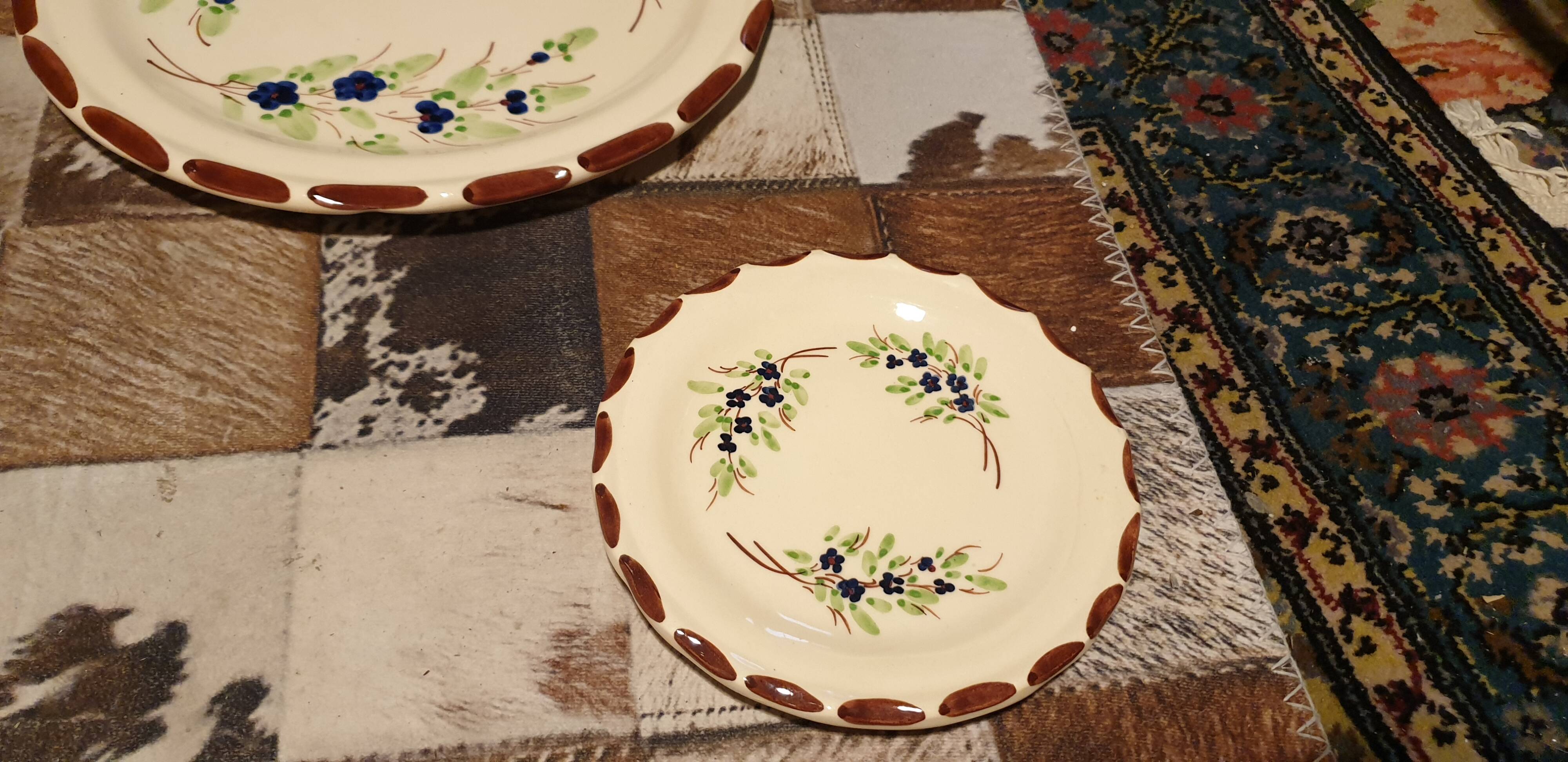 Assiettes dessert vintage