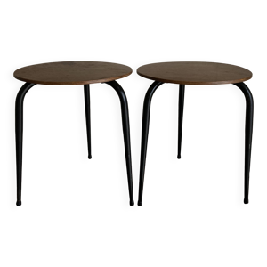 paire de tabourets chevets - 1960