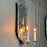 Pair of Venetian Murano Glass Wall Mirrors Circa 1900
