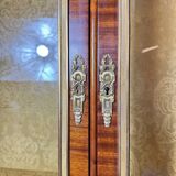 Pair of Louis XVI Style Marquetry Display Cabinets, 19th Century