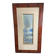 Large watercolor from the early 20th century, signed landscape of a wooded river bank