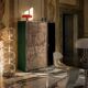 Guido Faleschini Astro Smoked Glass and Suede Cabinets for i4 Mariani 1979