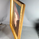 Portrait à l'huile Ecole Française début XIXe siècle d'une jeune femme  Bel état SB