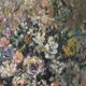 Oil painting on canvas, bouquet, signed MOBERG