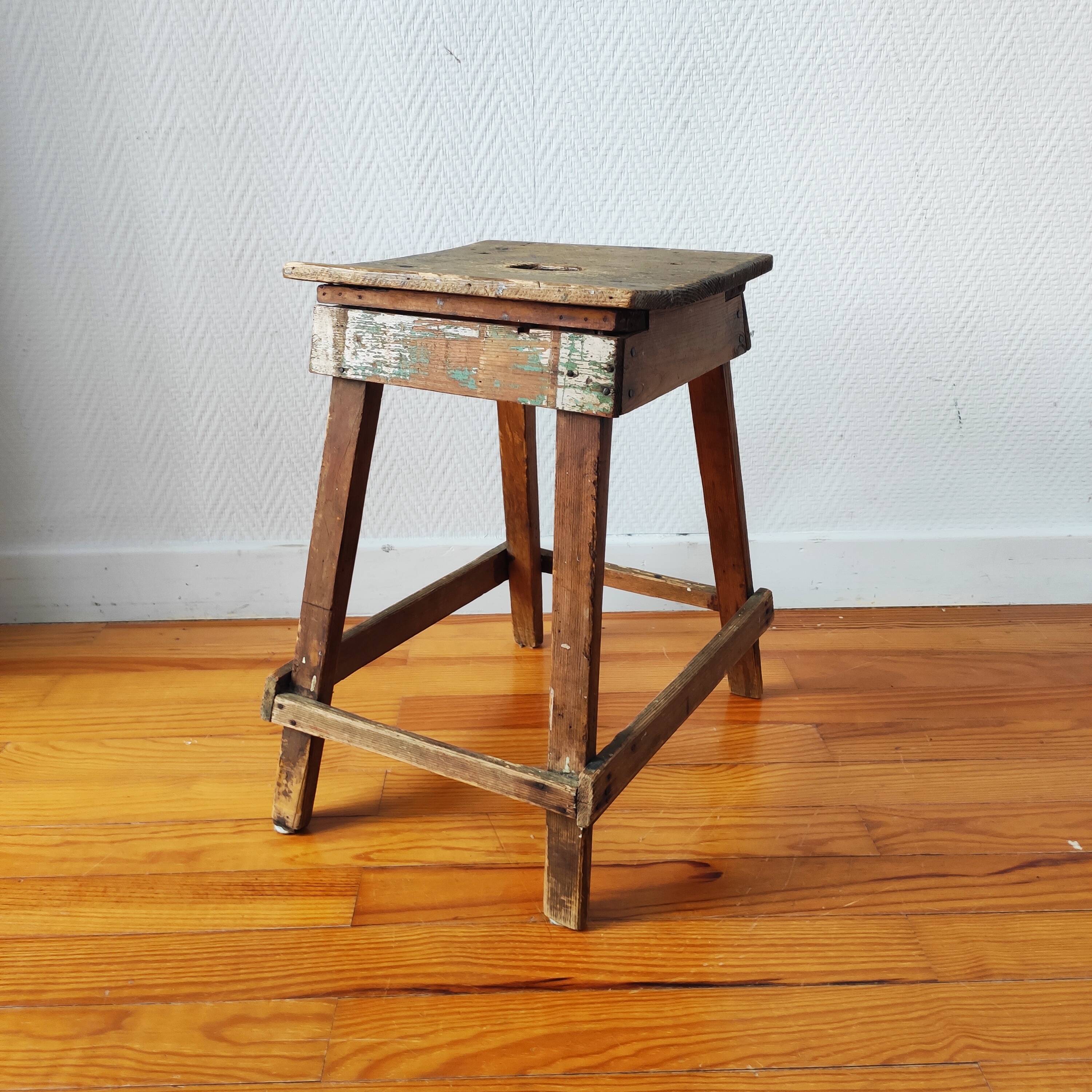 Old workshop stool