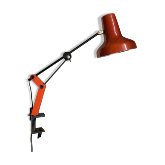 Vintage 1970s architect's desk lamp GDR (DDR - GDR) red - 50 cm