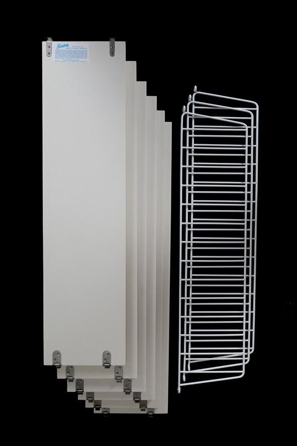 Original String shelf / Kajsa & Nisse Strinning / mid-century modern design / white / 75x160x20cm