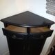 Encoignure, buffet d'angle style Louis XV noir