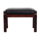 Leather footrest, Danish design, 1960s, production: Denmark