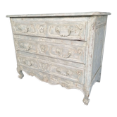Patinated Louis xv style chest of drawers