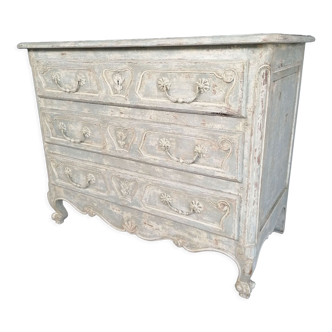 Patinated Louis xv style chest of drawers