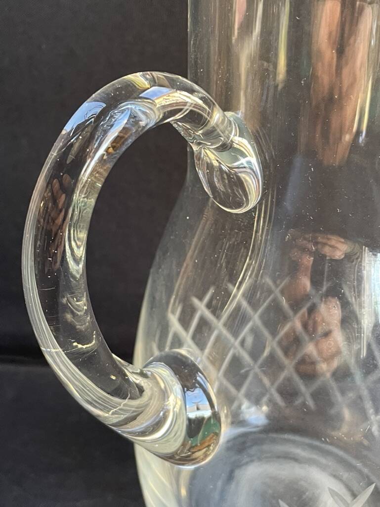 A cut crystal pitcher – Cristalleries Royales de Champagne