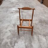 Guillerme et chambron oak 'fumay' mid-century dining chairs